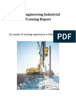 Civil Engineering Industrial Training Report (Piling and Road)