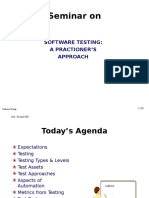 Seminar On: Software Testing: A Practioner'S Approach