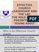 Effective Church Leadership and The Lay: The Role of The Presbyterian Young Adult