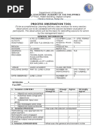 Process Observation Tool: National Educators' Academy of The Philippines