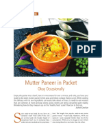 Mutter Paneer in Packet: Okay Occasionally