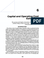 Capital and Operating Cost Estimation