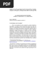 La Lexicología de Encuentro Entre La Gramática y La Semántica - Lorente