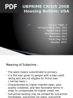 Subprime Crisis 2008 Housing Bubble: USA