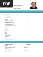 Curriculum Vitae Joel M. Diano