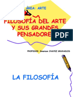 Filosofia Del Arte y Sus Grandes Representantes