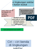 Ciri-Ciri Benda Di Sekitar