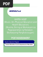 Module 6 8 Mapeh - Post Assessment