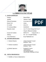 Curriculum Vitae No Documentado - Hernan Quiñones