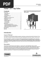 Fisher 377 Trip Valve: Scope of Manual