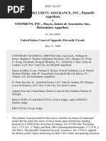 Financial SEC. Assur., Inc. v. Stephens, Inc., 500 F.3d 1276, 11th Cir. (2006)