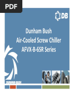 Dunham Bush Air Cooled Screw Chiller AFVX B 6SR Series