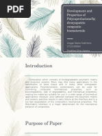 Development and Properties of Polycaprolactone