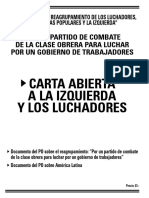 Carta Abierta A La Izquierda y Los Luchadores - Partido Obrero (2006)