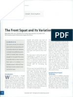 The Front Squat and Its Variations: Keywords: Depth Force Flexibility Strength Thoracic Kyphosis