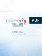 Ponencias Segundo Colmee 2015 México