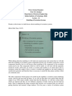 Ieee Modelling of Excitation System