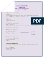 Calcular en Moles