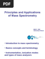 Principles of Mass Spectrometry