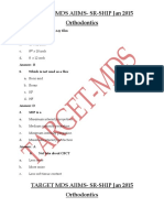 AIIMS SR - SHIP Ortho 2015 PDF