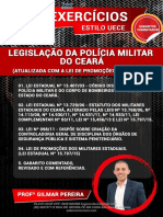 Apostila 500 Exercícios - Legislação Da Polícia Militar Do Ceará 2016