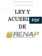 Leyes de Registro Nacional de Las Personas RENAP Público PDF