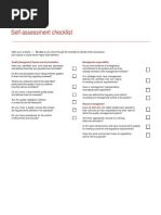 ISO 9001 Self Assessment Checklist