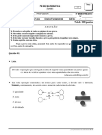 Prova PB Matematica 3ano Tarde 4bim PDF