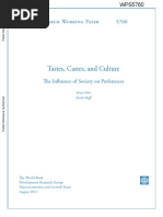 Hoff (2011), 'Tastes, Castes, and Culture'