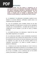 Ordenanza Municipal Que Tenga Relación Con El Aseo y Ornato de La Ciudad