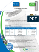 Chlorine Taste & Odor Reduction Filter: Features & Benefits