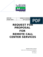 RFP Remote Call Center Services