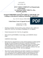 American Safety Table Company (A Pennsylvania Corporation), as Successor to American Safety Table Co., Inc. v. Joseph Schreiber and David Goldberg, Individually and Trading as Schreiber& Goldberg, 415 F.2d 373, 2d Cir. (1969)