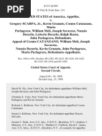 United States v. Gregory Scarpa, Jr., Kevin Granato, Cosmo Catanzano, Mario Parlagreco, William Meli, Joseph Savarese, Nunzio Decarlo, Letterio Decarlo, Ralph Russo, John Parlagreco, Appeal of Cosmo Catanzano, William Meli, Joseph Savarese, Nunzio Decarlo, Kevin Granato, John Parlagreco, Mario Parlagreco, 913 F.2d 993, 2d Cir. (1990)