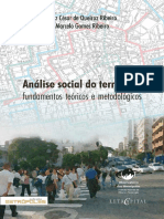 Analise Social Do Território: Fundamentos Teóricos e Metodológicos