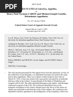 United States v. Henry Paul Norman Caron and Michael Joseph Castello, 266 F.2d 49, 2d Cir. (1959)