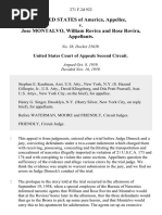 United States v. Jose Montalvo, William Rovira and Rose Rovira, 271 F.2d 922, 2d Cir. (1959)