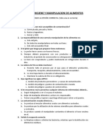 Test Curso Higiene y Manipulacion de Alimentos