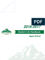 Upper School Student Life Handbook 2016-2017