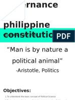 Politics and Governance With Philippine Constitution