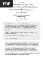 National Labor Relations Board v. Knogo Corporation, 727 F.2d 55, 2d Cir. (1984)