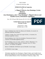 United States v. Amable Garcia, Miguel Cabrera, Jose Domingo, Carlos Reinoso, Jose Dominguez, A/K/A "Jose Domingo", Miguel Cabrera and Amable Garcia, 936 F.2d 648, 2d Cir. (1991)