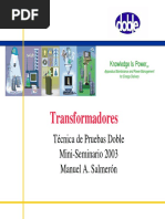 Doble Transformadores de Potencia