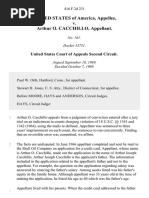 United States v. Arthur O. Cacchillo, 416 F.2d 231, 2d Cir. (1969)