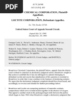 Broadview Chemical Corporation v. Loctite Corporation, 417 F.2d 998, 2d Cir. (1969)