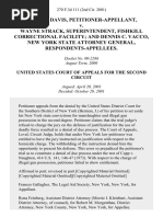 Ronald Davis v. Wayne Strack, Superintendent, Fishkill Correctional Facility and Dennis C. Vacco, New York State Attorney General, 270 F.3d 111, 2d Cir. (2001)