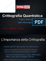 (Slides) Crittografia Quantistica