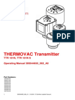 THERMOVAC Transmitter: TTR 101N, TTR 101N S Operating Manual 300544655 - 002 - A0