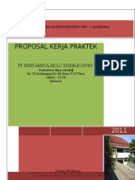 Proposal Kerja Praktek PT Pertamina Hulu Energi ONWJ