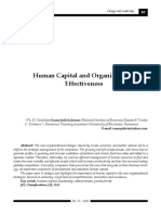 Leadership Si Comportament Organizational - Articol Stiintific - Human Capital and Organizational Effectiveness